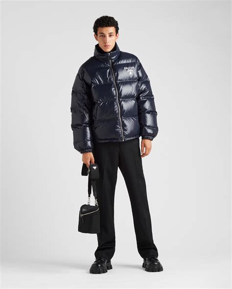 prada mens coat sale|Prada down jacket men's.